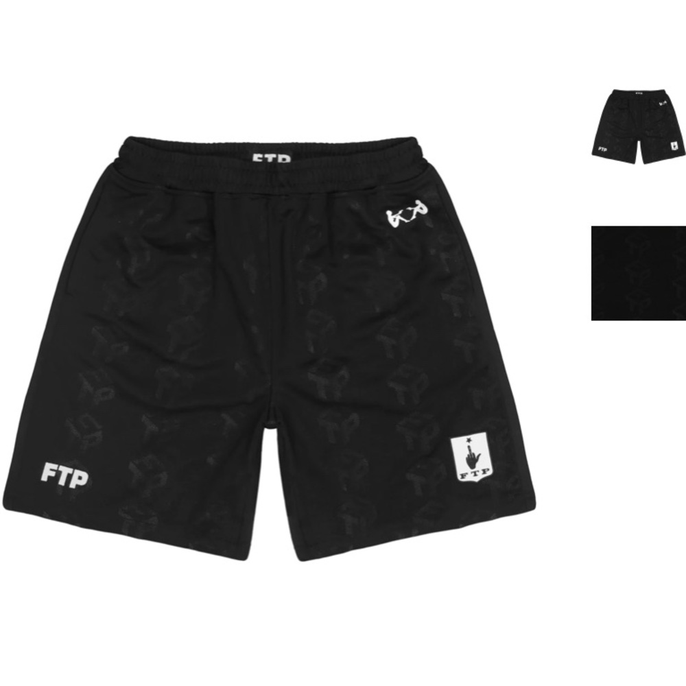 FTP Black Team Soccer Shorts